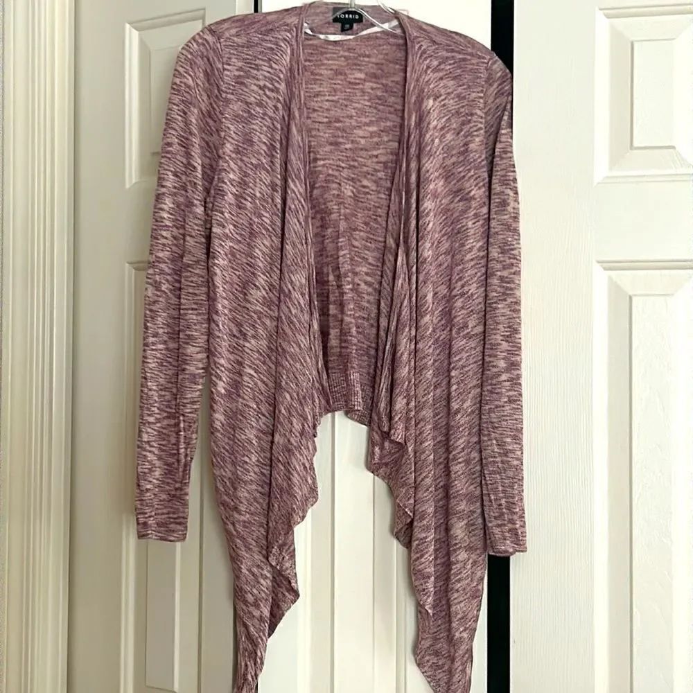 ****** 5 for $25 Torrid Space Dye Drape Front Cardigan
